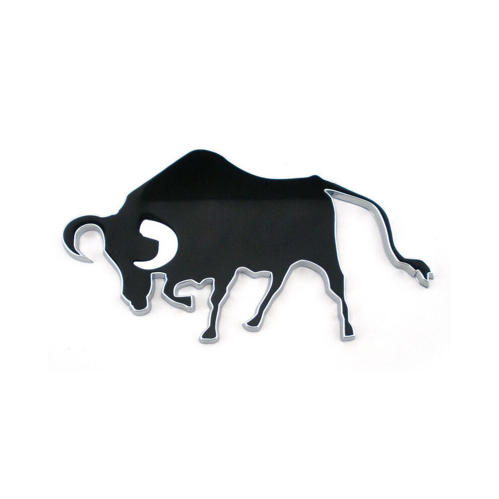 ( Bull) 3D Spanish Fighting Bull Carbon Fiber Badge Self Adhesive Car/Van Spain Black 8105270482807