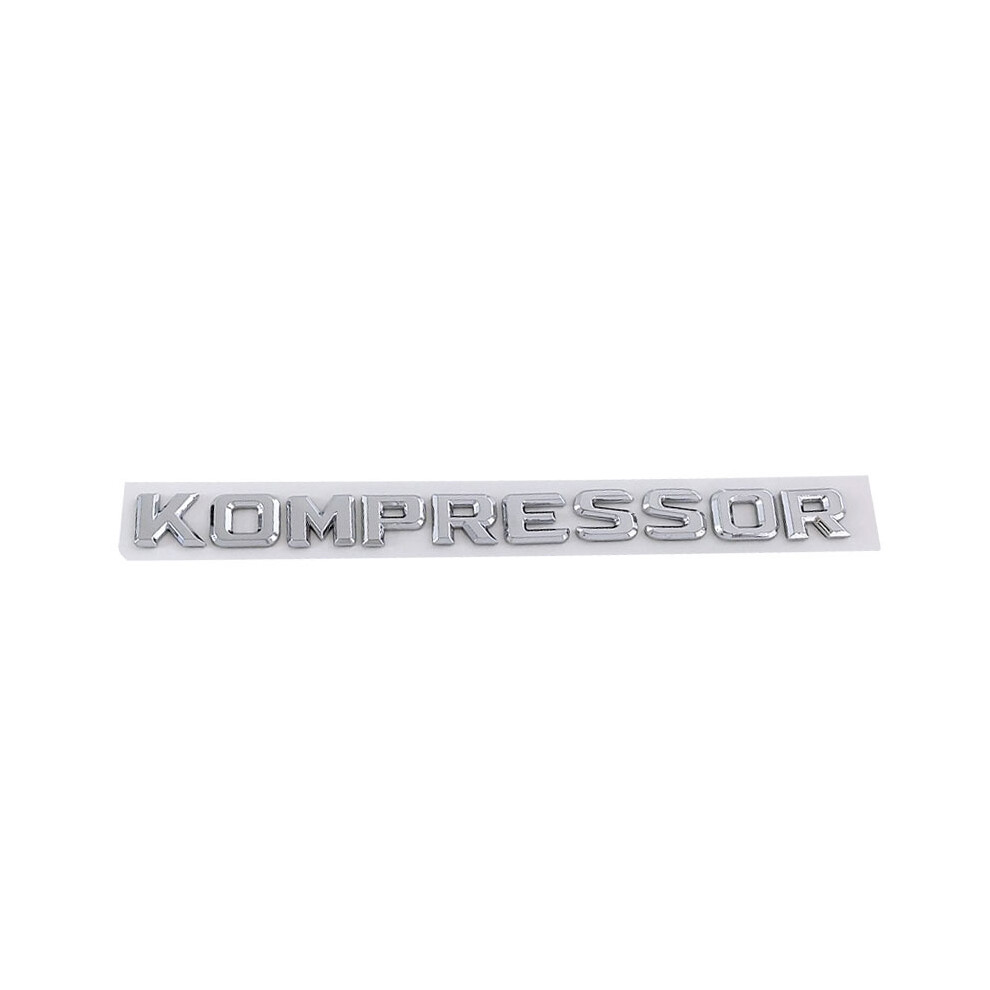 (Chrome-Kompressor) 3D Turbodiesel Kompressor Compressor Car Hood Fender Trunk Rear Decal 8105270483972