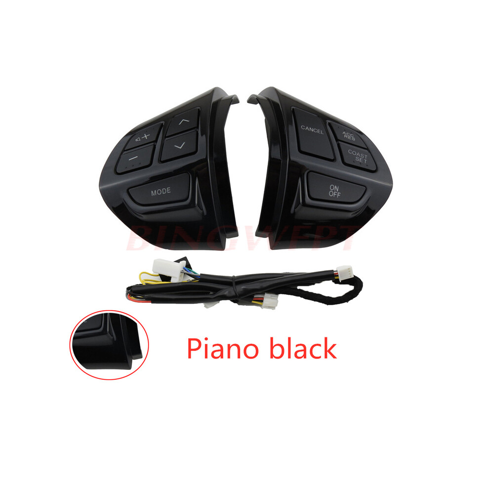 (Piano ) Steering Wheel Volume Sound Car Switchbutton For Mitsubishi Asx Lancer Black 8105270488236