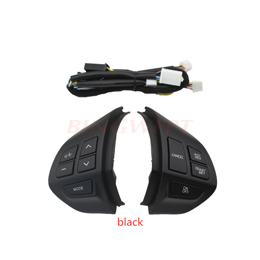 (Black) Steering Wheel Volume Sound Car Switchbutton For Mitsubishi Asx Lancer Black 8105270488229