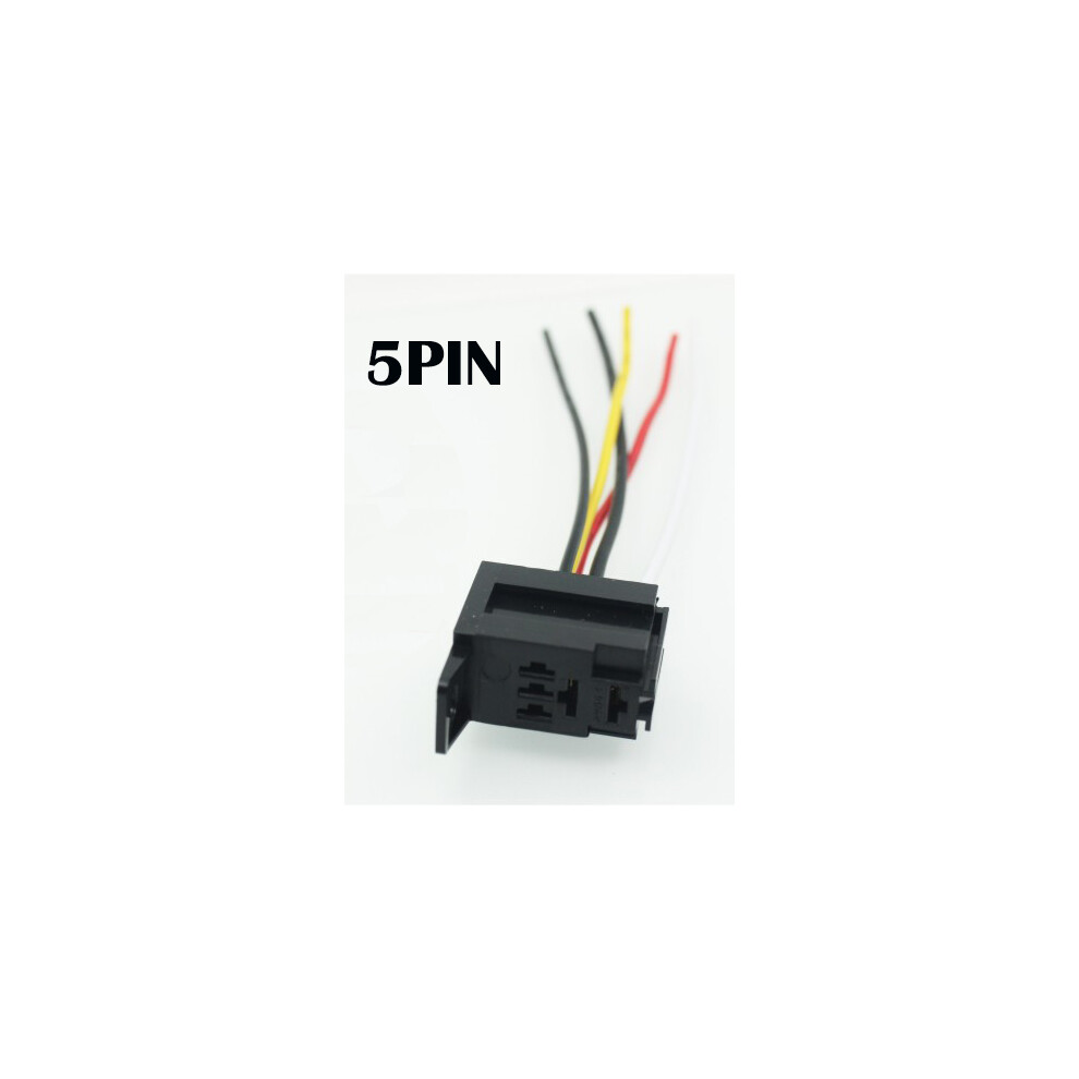 (5In Base) Automotive Relay Relay 12V Car Switch30a Spst 4Pin 5Pin 12V 24V 30A Conversion 8105270489974