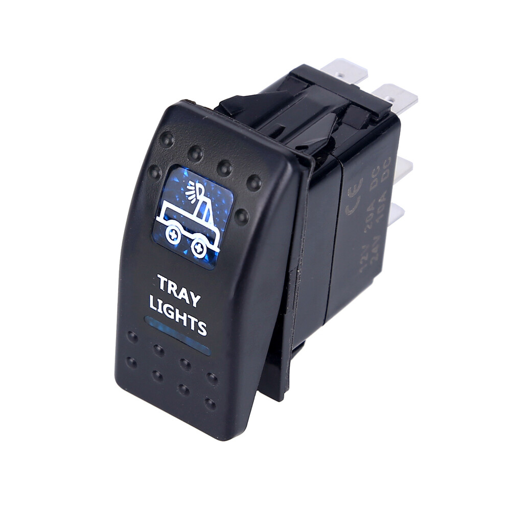 (1) 5Pin Boat Truck Lighted Car Switchtoggle On-Off Waterproof 12V 24V Boat 8105270490345