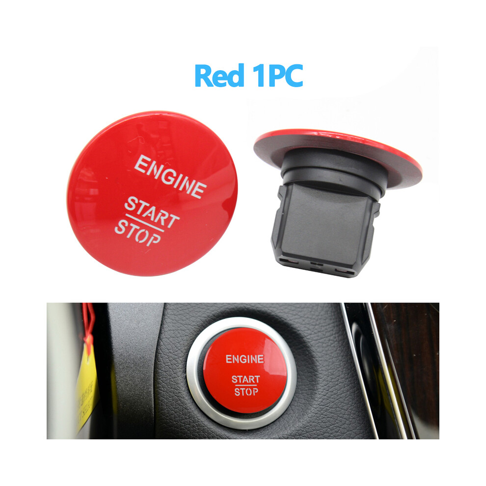 ( 1Pc) One-Click Start Stop Car Switchbutton Engine Ignition Push For Mecedes Red 8105270504936