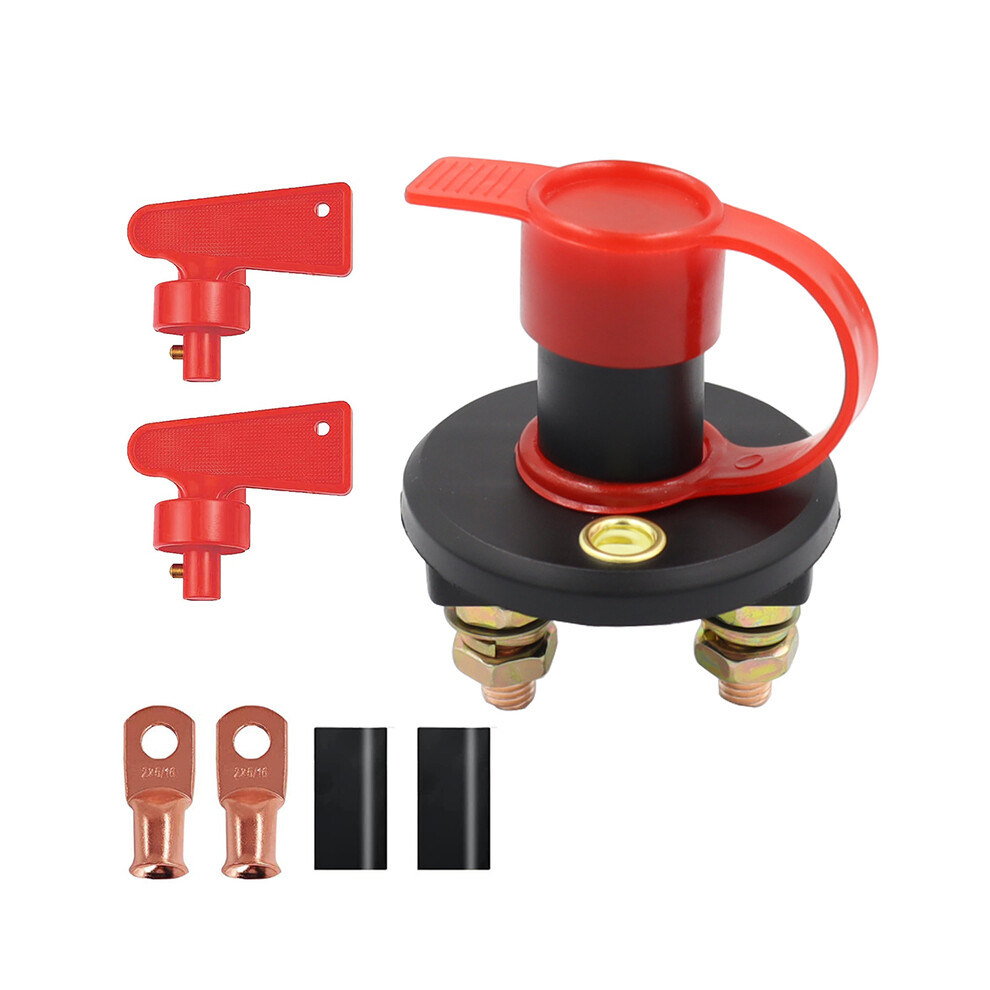 ( Power Switch 3) 12V/24V Battery Power Car Switch Disconnect Isolator Circuit Breaker Main Red 8105270505773