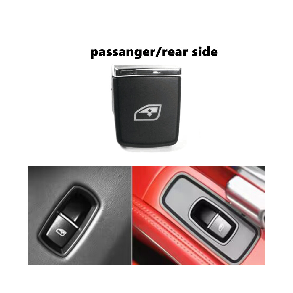 (1Pc Passenger Side) Window Button Car Switchcap Cover Driver Master Side For Porsche Panamera Black 8105270507913