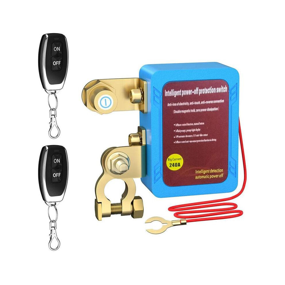 (No Manual Switch) Remote Battery Disconnect Car Switch 12V 240A Kill Automatic Power Shut 8105270513464