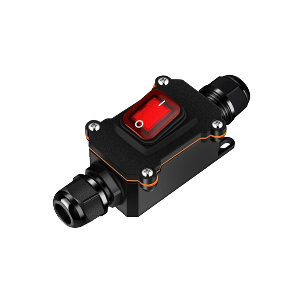 (2 Head-12V 24V) Inline Power Cord 110V-220V Car Switch12v-24V Marine Rocker On Off Waterproof 8105270514218