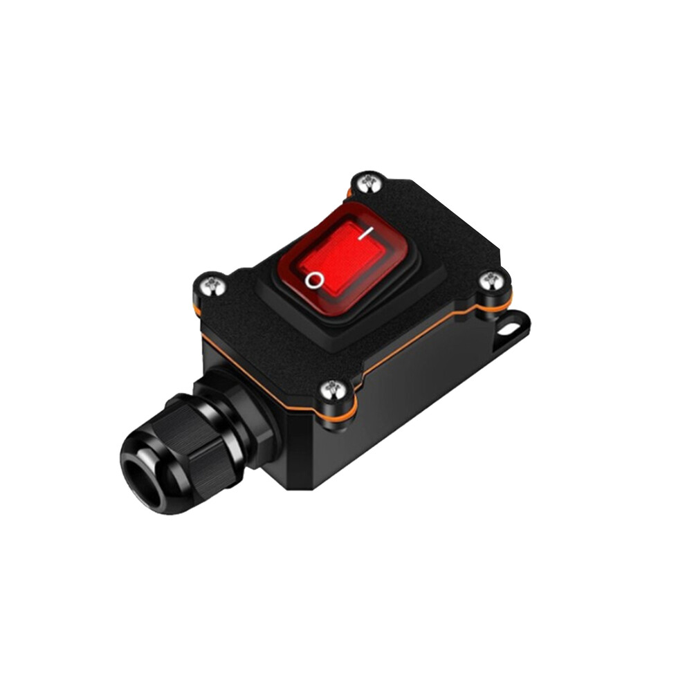 (1 Head-110V 220V) Inline Power Cord 110V-220V Car Switch12v-24V Marine Rocker On Off Waterproof 8105270514195