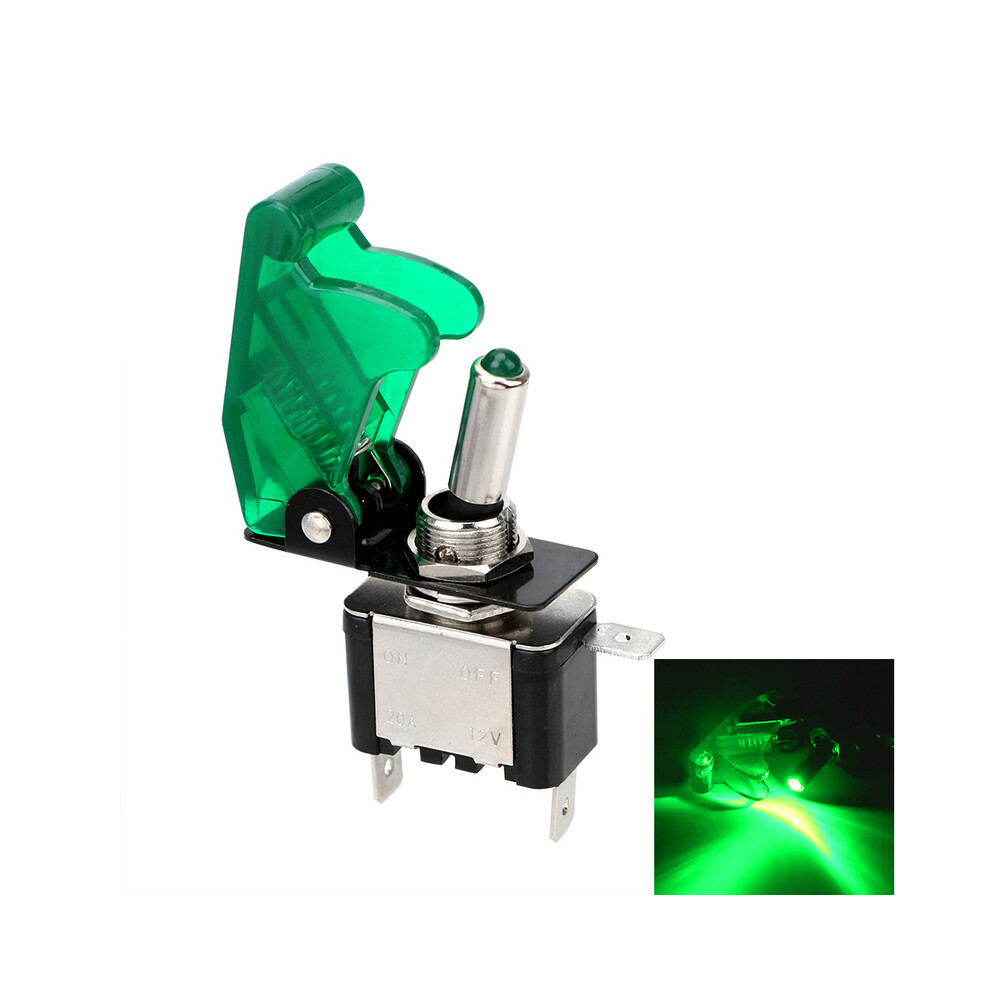 () 12V Rocker Car Switchpanel Spst Toggle Buttons Ignitions Boost Racing Green/Light 8105270515796