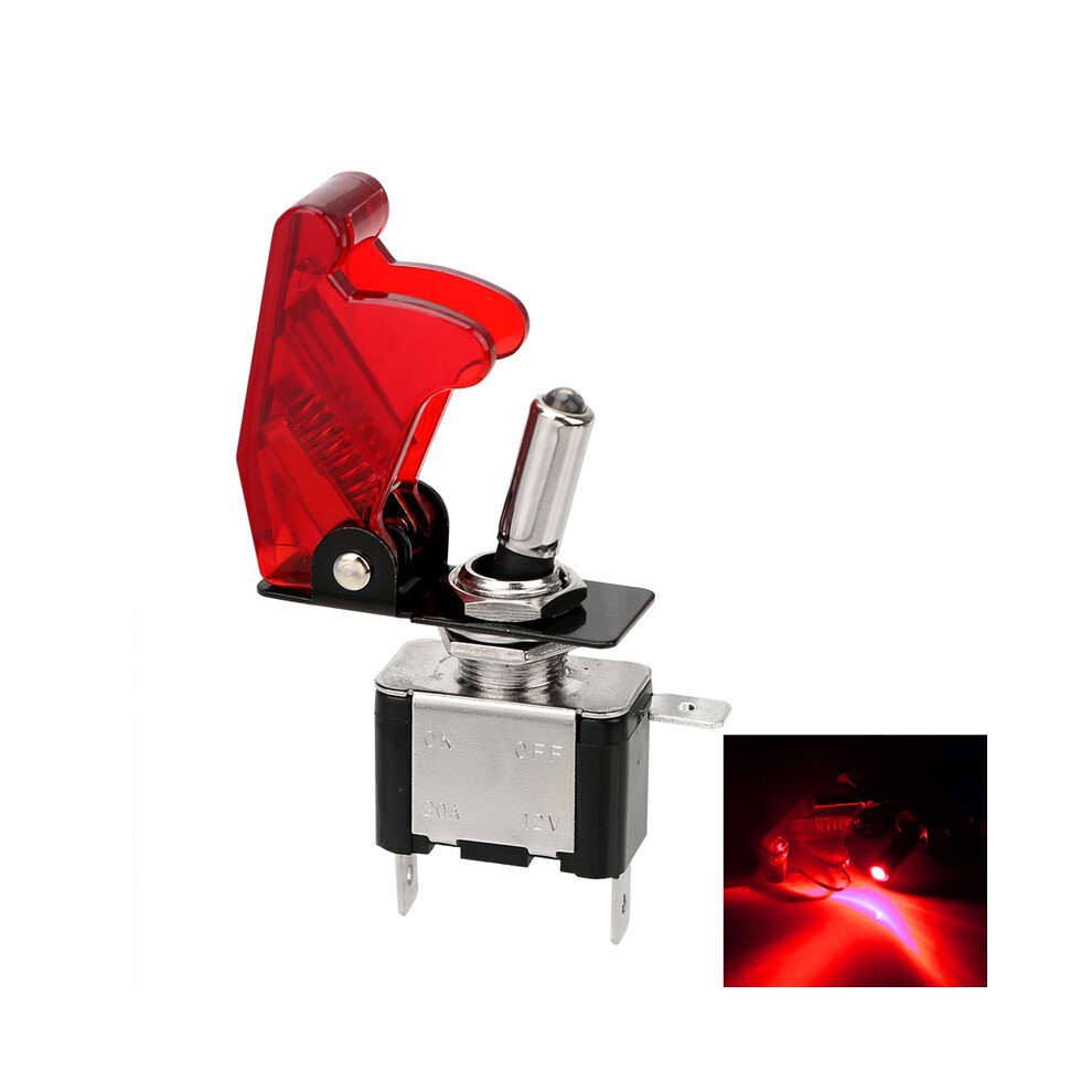 () 12V Spst Toggle Rocker Car Switch Led For Ignitions Boost Marine Red/Light 8105270516274