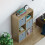 Vida Designs (Oak, Grey) Durham 6 Cube Shelf Drawer Bookcase with 3 Baskets 9