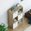 Vida Designs (Oak, White) Durham 6 Cube Shelf Drawer Bookcase with 3 Baskets 7