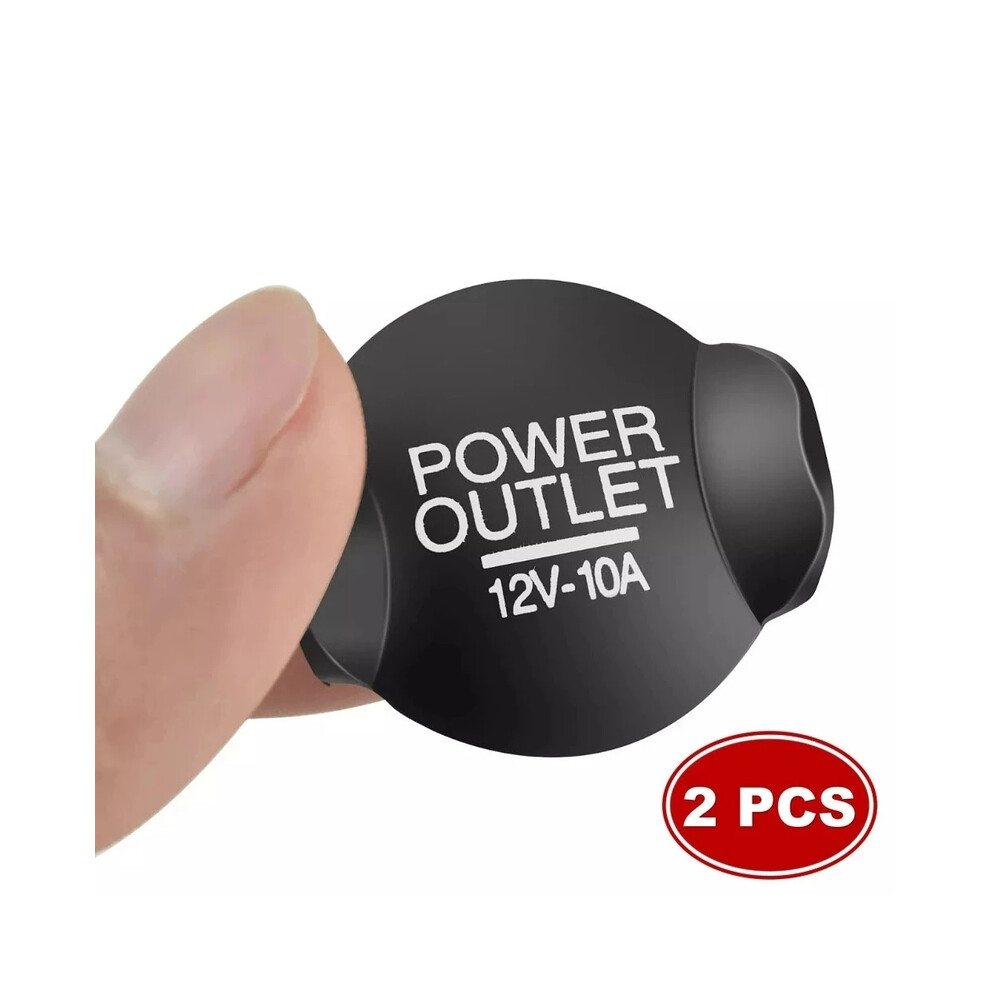 2Pcs Cigarette Outlet Cover Car Switchpower 12V 21Mm Socket Lighter Cap 8105270529168