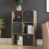 Vida Designs (Dark Wood, Black) Durham 6 Cube Shelf Drawer Bookcase with 3 Baskets 7