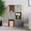 Vida Designs (Dark Wood, Grey) Durham 6 Cube Shelf Drawer Bookcase with 3 Baskets 4