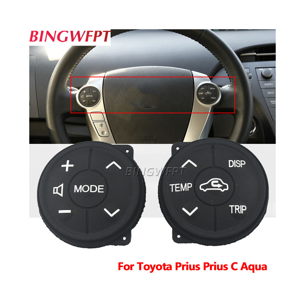 1 Pair Multifunction Steering Car Switchwheel Butto For Toyota Prius C 8105270536456