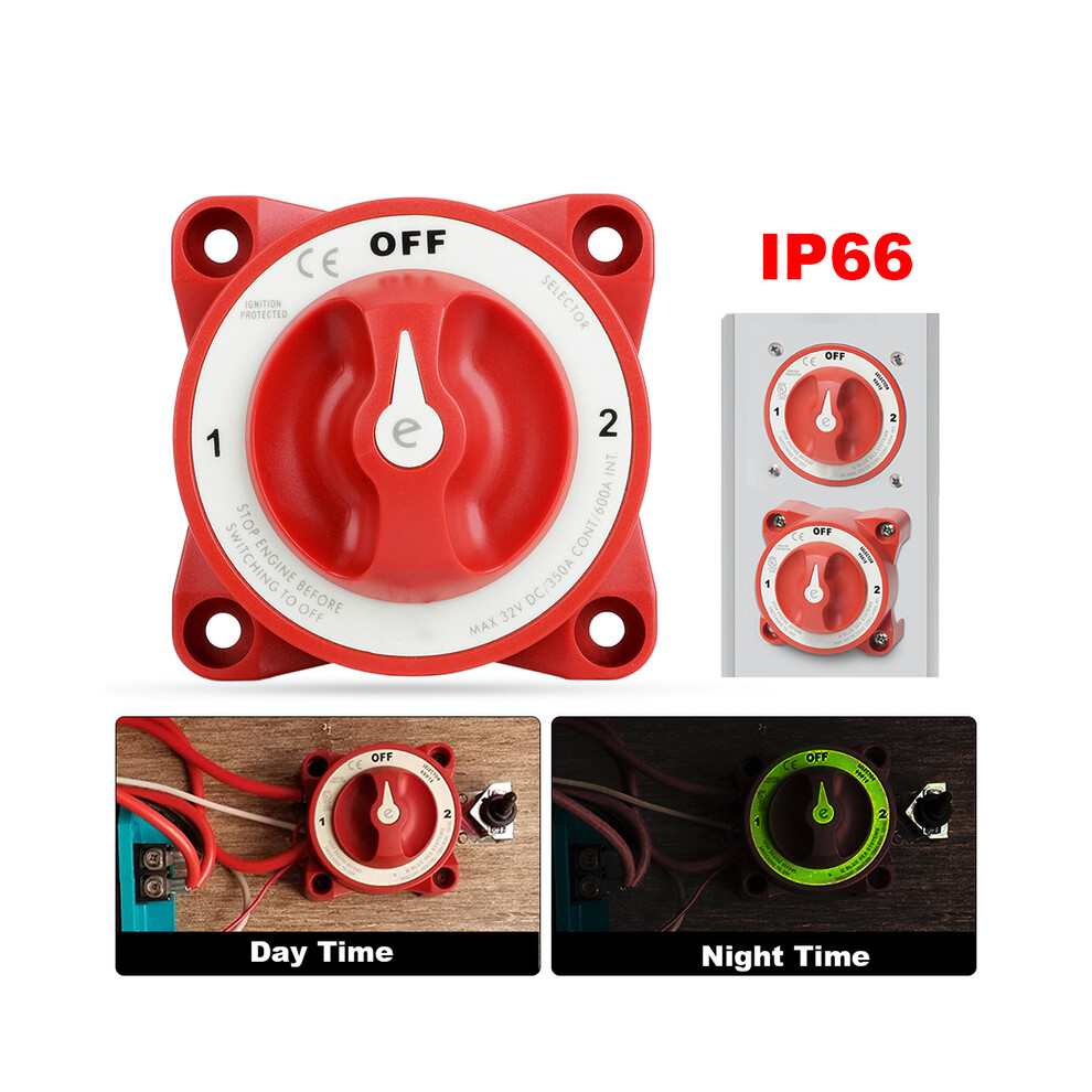350A 32V Luminous 3 Car Switchposition Battery Disconnect With Afd Isolator 8105270539693