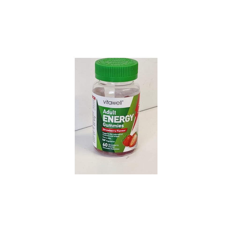 (Pack Of 3) Adult Energy Gummies Strawberry B & D3-60