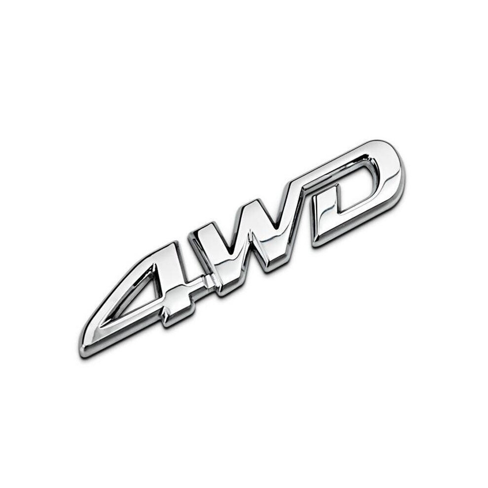 1Pc Car Metal Badge Sticker 4Wd Displacement Emblems Badge All Wheel Drive 8105270541030