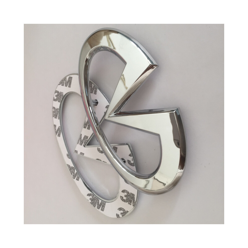 1Pcs 123Mmx63mm Infiniti Car Front Hood Emblem Rear Trunk Decals Badge 8105270541153