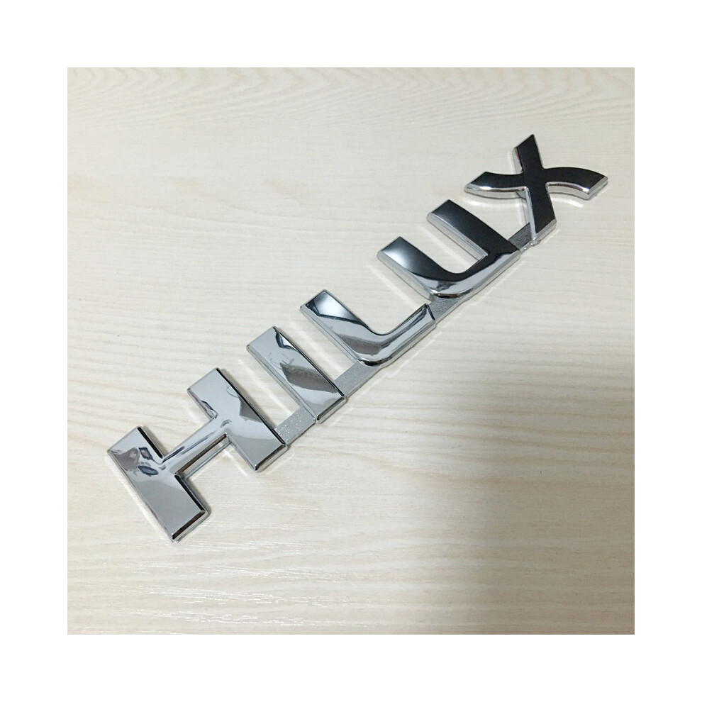 1pcs-10pcs HILUX Plastic Chrome Car Trunk Number / Letter Logo Badge Emblem