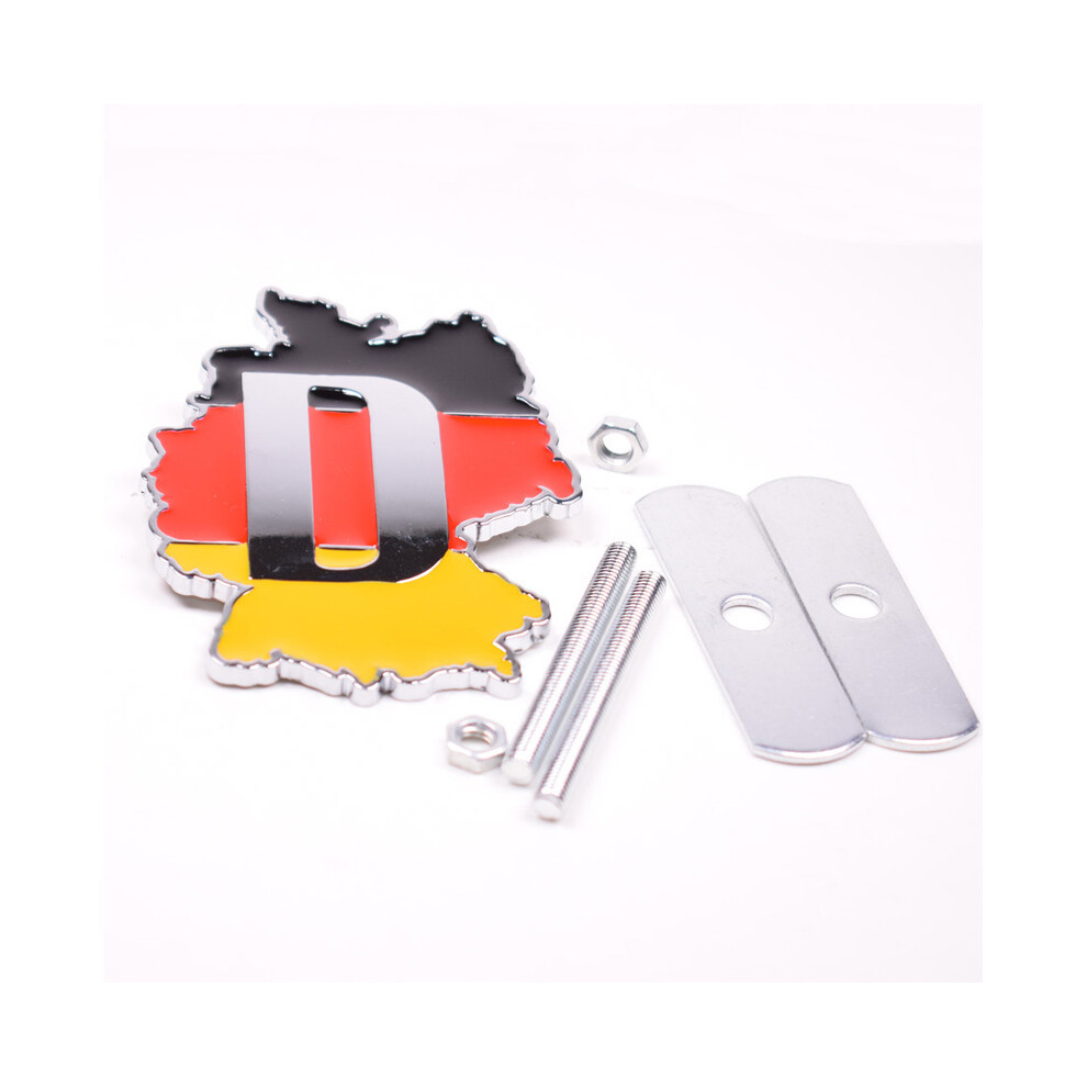3D Metal Germany Flag Emblem Front Hood Grill Grille Badge For Audi Mercedes 8105270542365