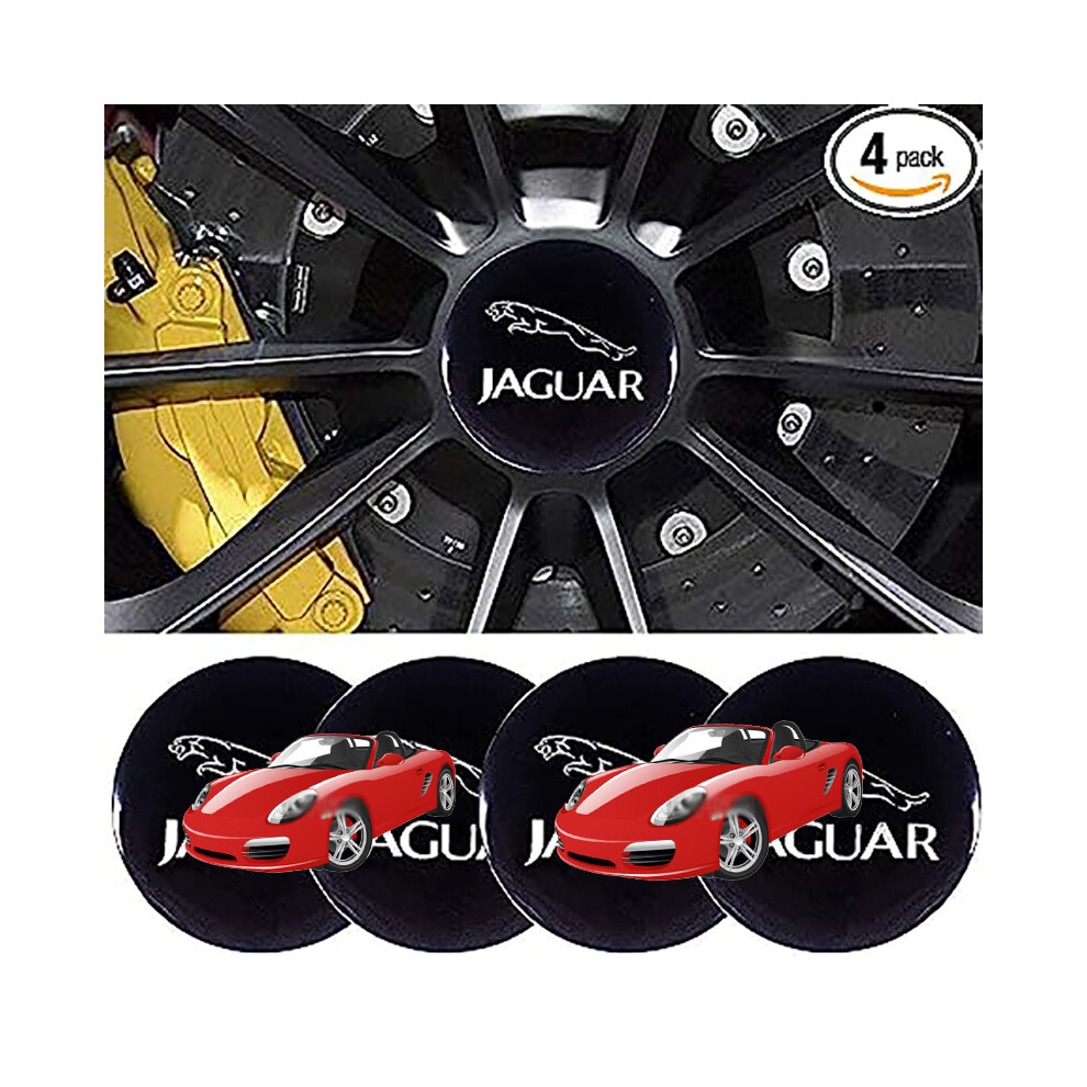 4Pcs/Lots 65Mm For Jaguar Car Wheel Center Hub Caps Emblem Sticker Decal 8105270542884