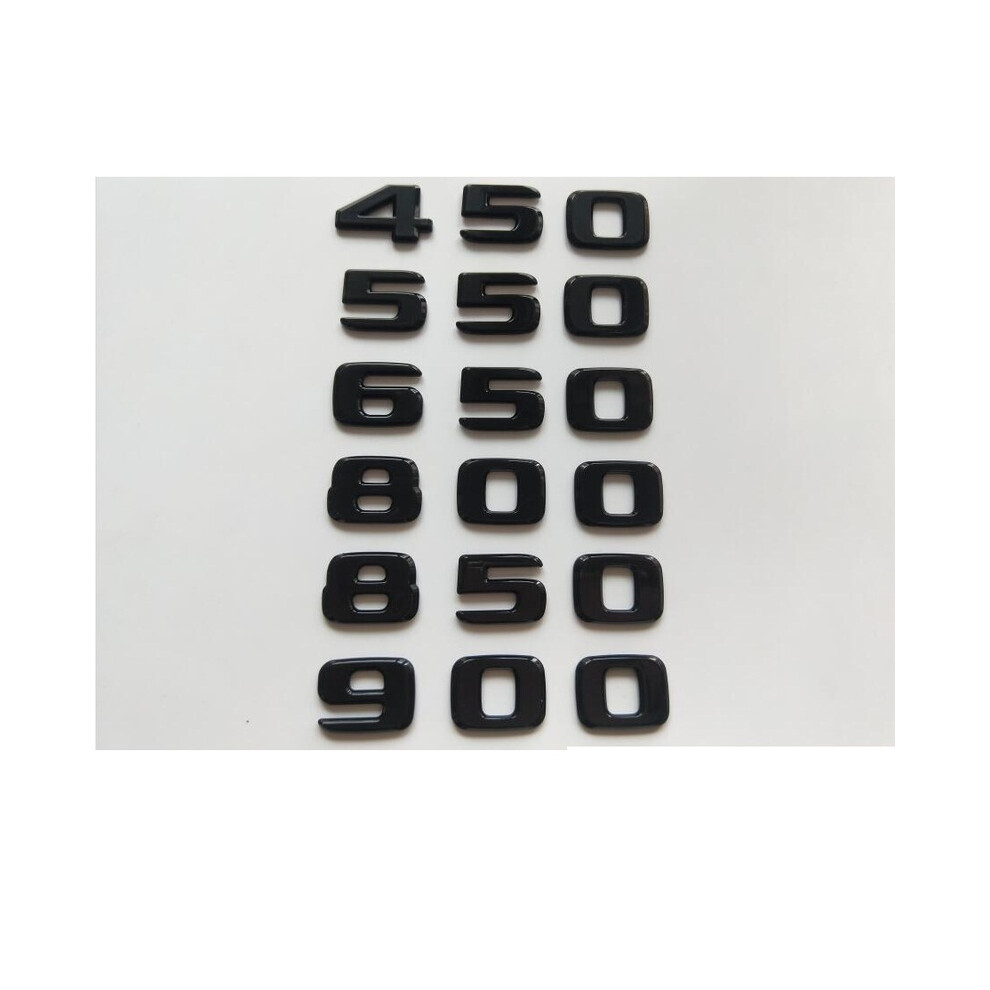 Brilliant Shiny Gloss Letters Number Trunk Emblems 450 500 550 580 Black 8105270543584