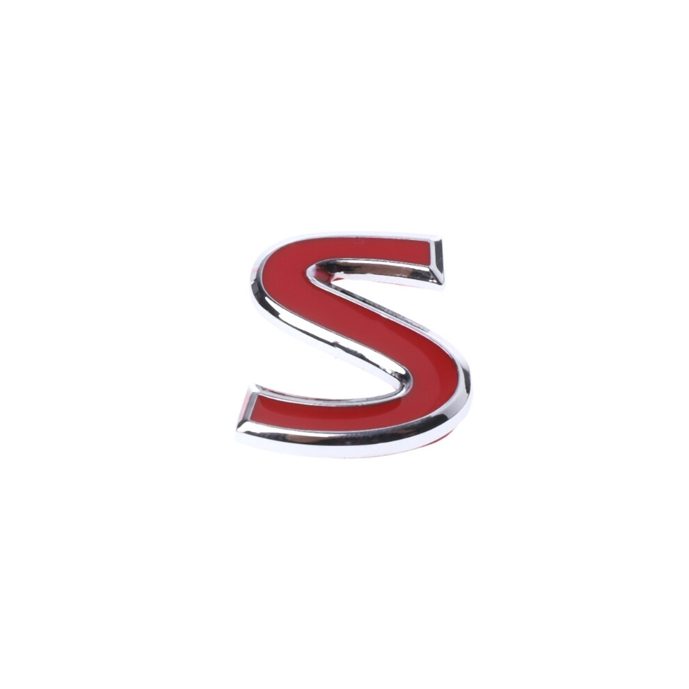 S Metal Emblem Badge Sticker For Infiniti Q50 Q50l Q30 Q70 Red 8105270545717