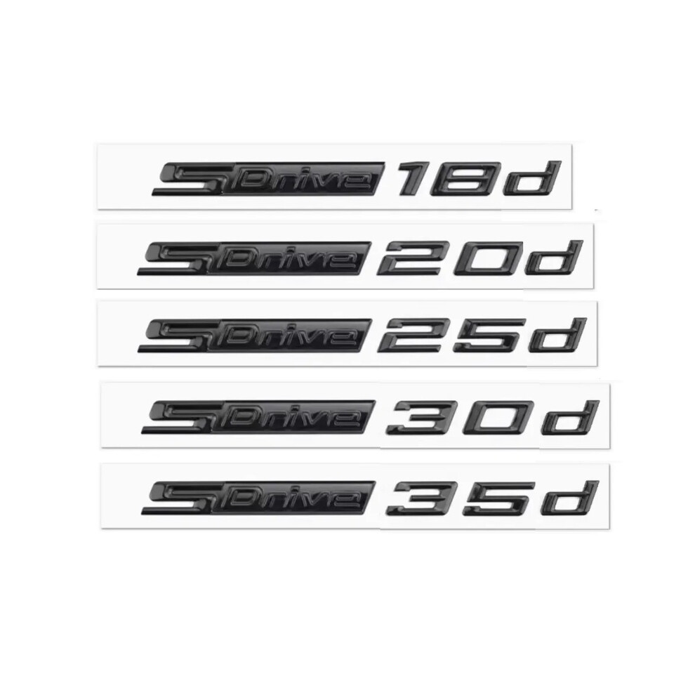 Sdrive 35D 30D 25D 20D 18D Letter Fender Emblem Badge Sticker Glossy 8105270545779