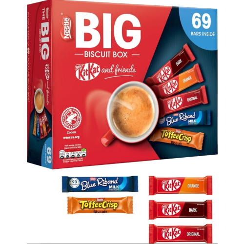 Nestle Nestle Big Biscuit Box Kitkat & Friends 69 Bars 1