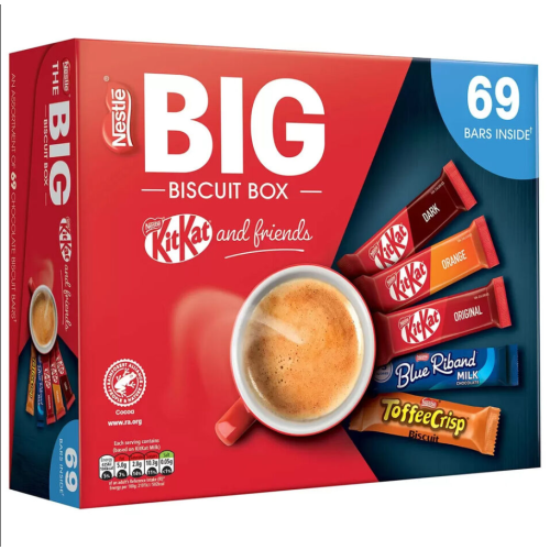 Nestle Nestle Big Biscuit Box Kitkat & Friends 69 Bars