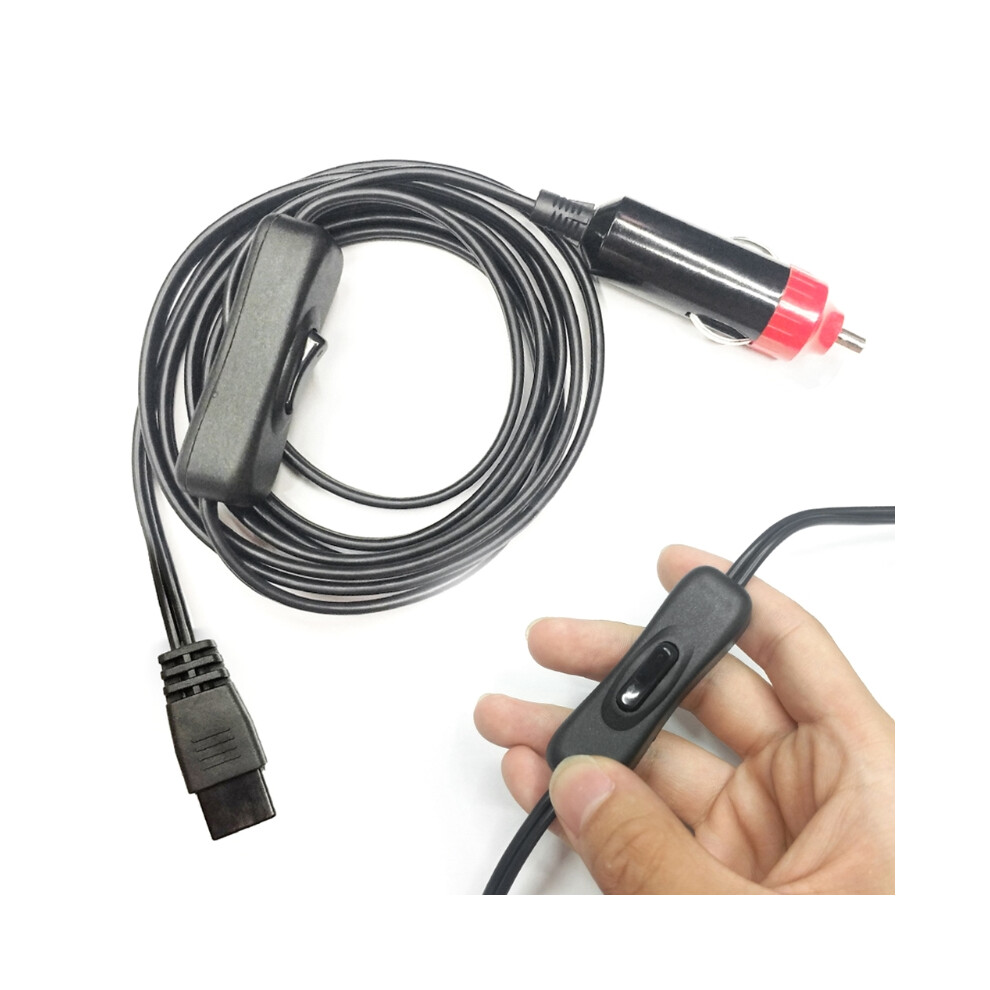 Aazon.co: 12V Car Cooler Plug Power Cord Cable 3/9FT, Right Angle