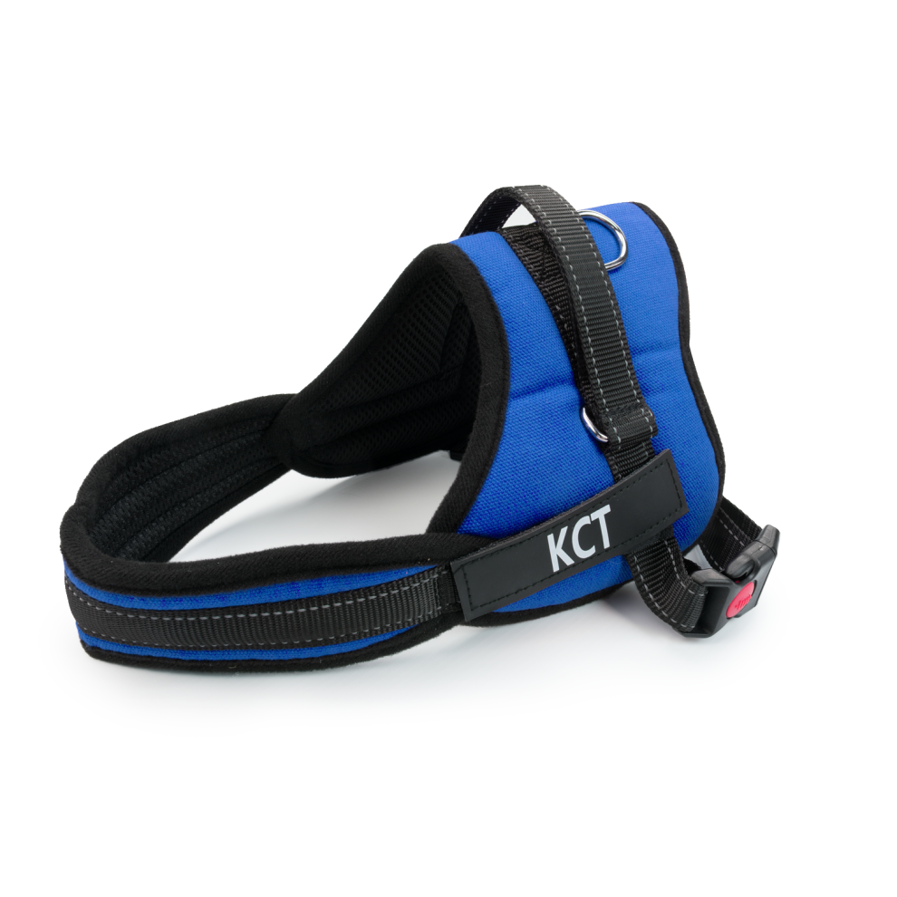 (Blue Harness, Small (S)) KCT No Pull Padded Dog Harnesses Red/Black/Blue