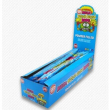 (Pack Of 12) Mega Sour Gum Rope - Blue Razz 30g