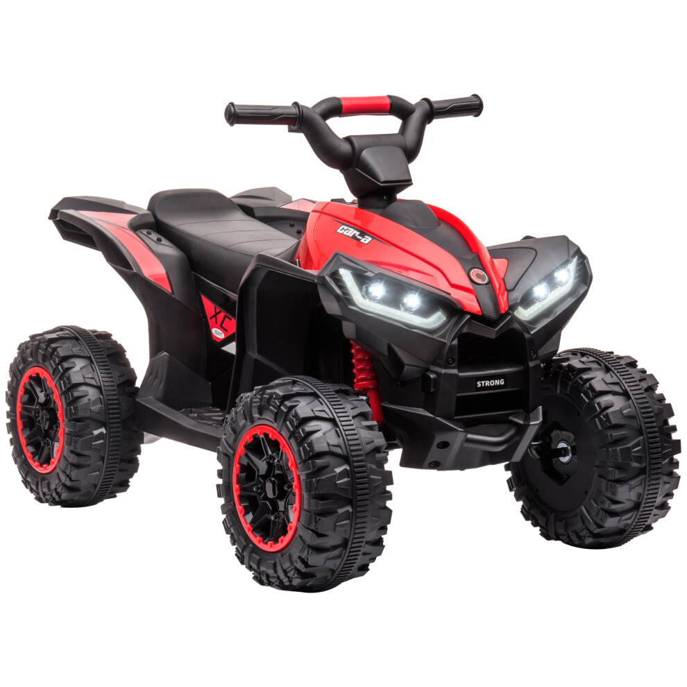 HOMCOM 12V Electric Quad Bikes For Kids Ride On Car ATV Toy For 3-5 Years Red