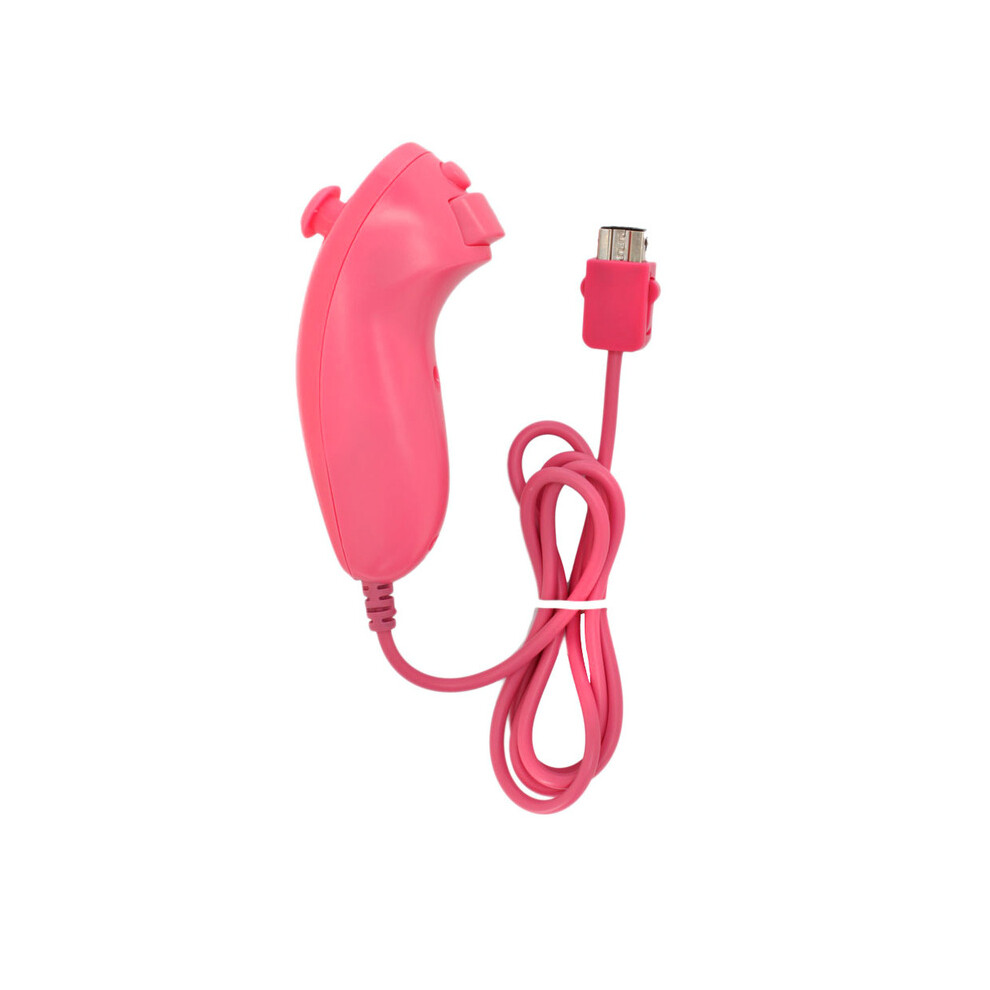 Maxpower (Pink) Ostent Motion Based Wired Nunchuck Controller For Nintendo Wii Console Pink