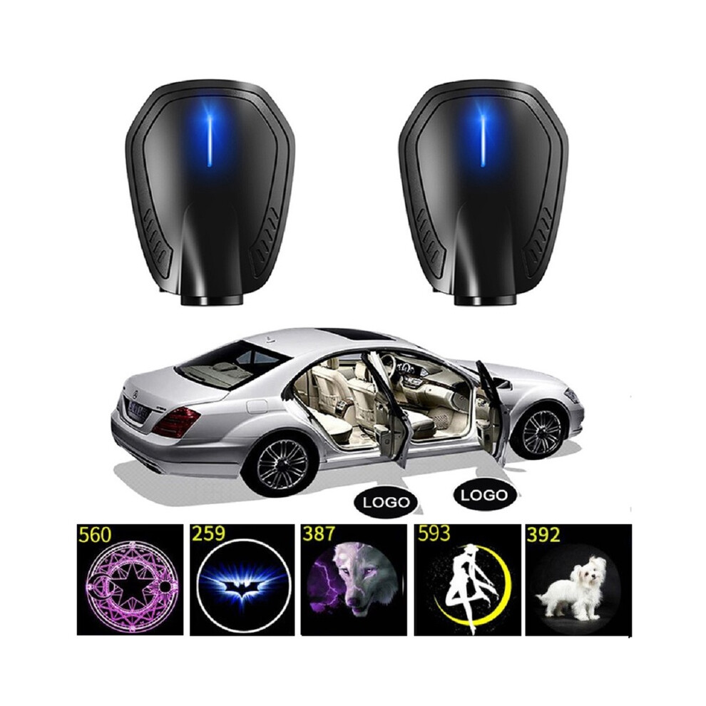 (4 pieces, for other car) Novelty Car Logo Door Welcome Light Rechargeable Led Cartoon Projector-image-OPC-PDZM8FV-NEW