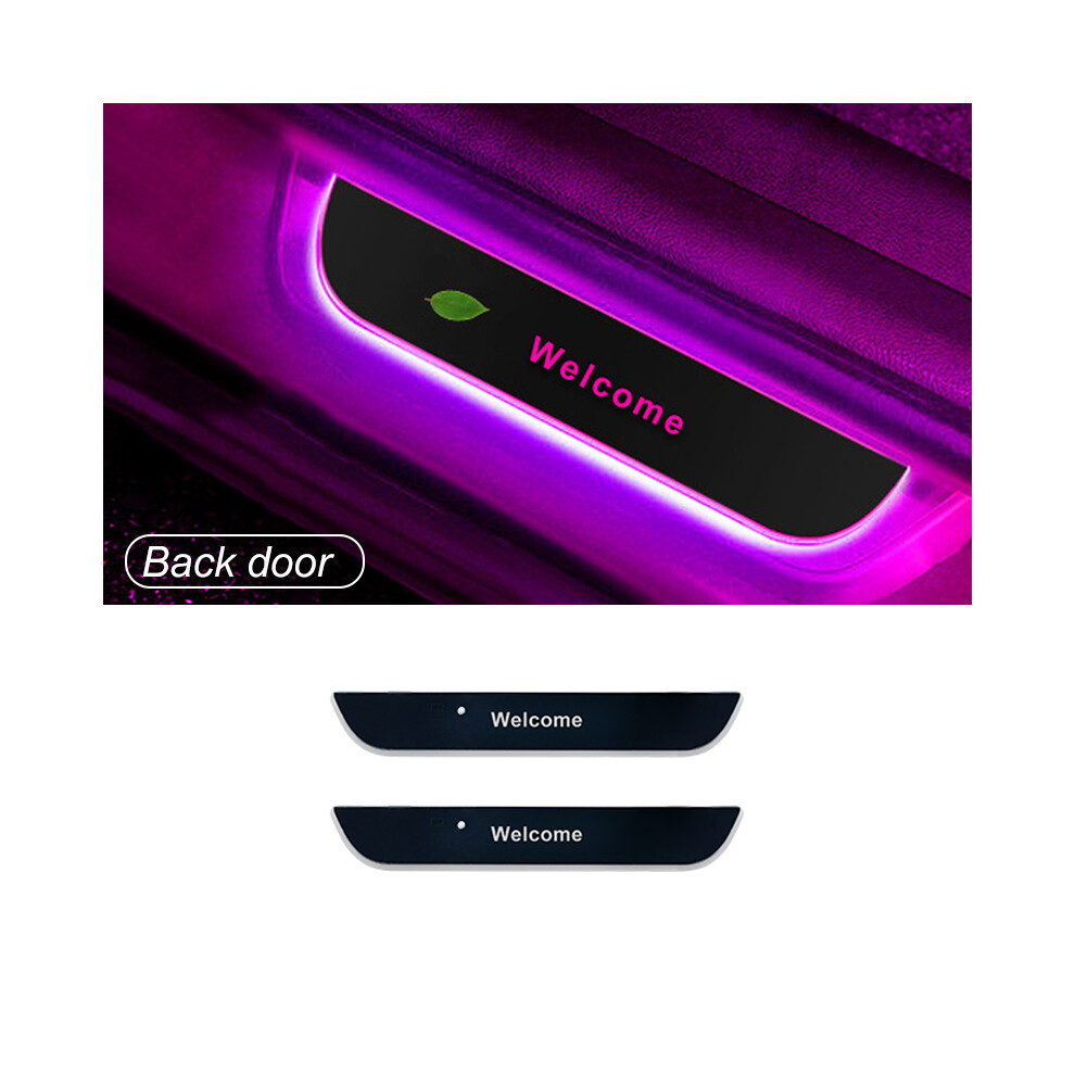 (Customised text, Back Door - 2Pcs) 4/2 Pcs Customized Car Door Sill illuminated Light logo Projector Lamp-image-OPC-PDZM8MQ-NEW