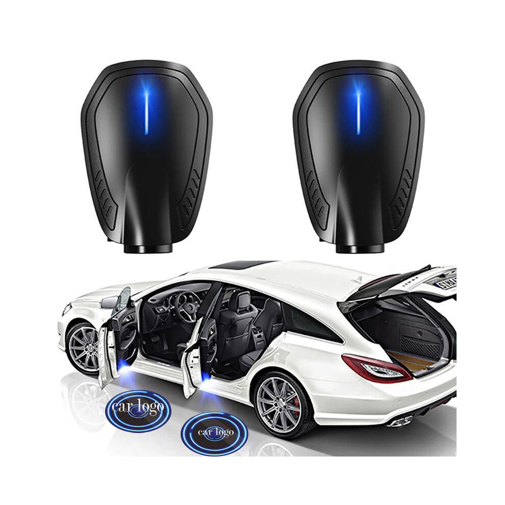Maxpower (2 Pcs, For Audi) Car Door Laser Projector Led Auto Logo Lights Rechargeable Wireless Welcome