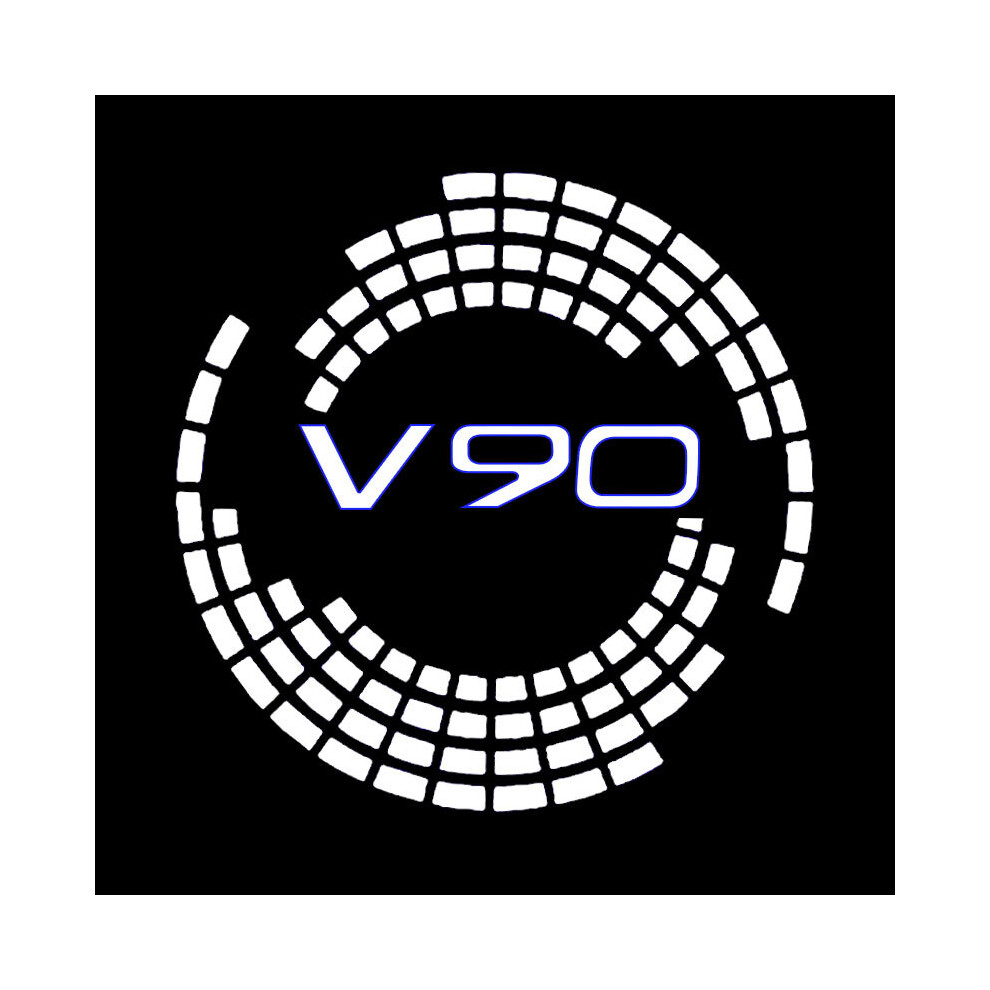 (2Pcs, V90) 2Pcs Car Led Door Welcome For Volvo V40 V60 V90 Xc40 Xc60 Xc90 S60 Light 9779659773627