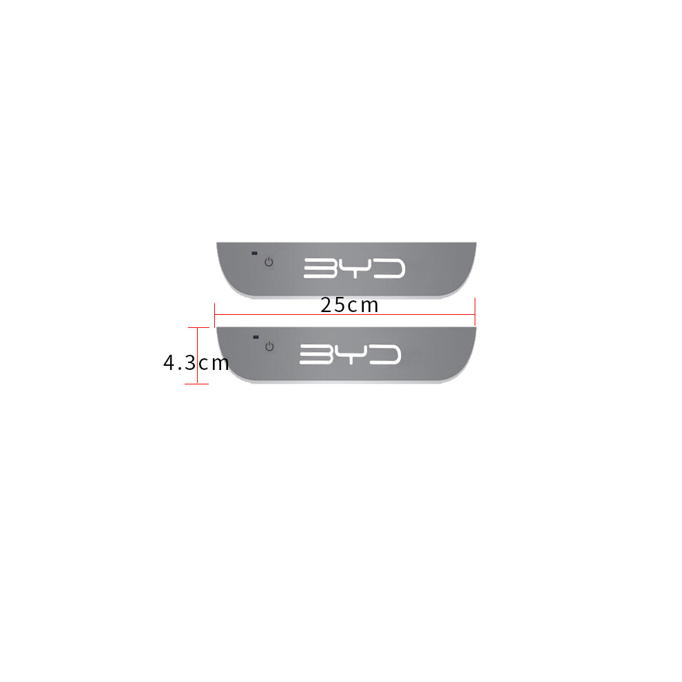 (For Byd, 2Pcs Rear Door) Customized For Byd Atto 3 Ev Yuan Song Han 2022 2023 Car Welcome Door 9779659811015