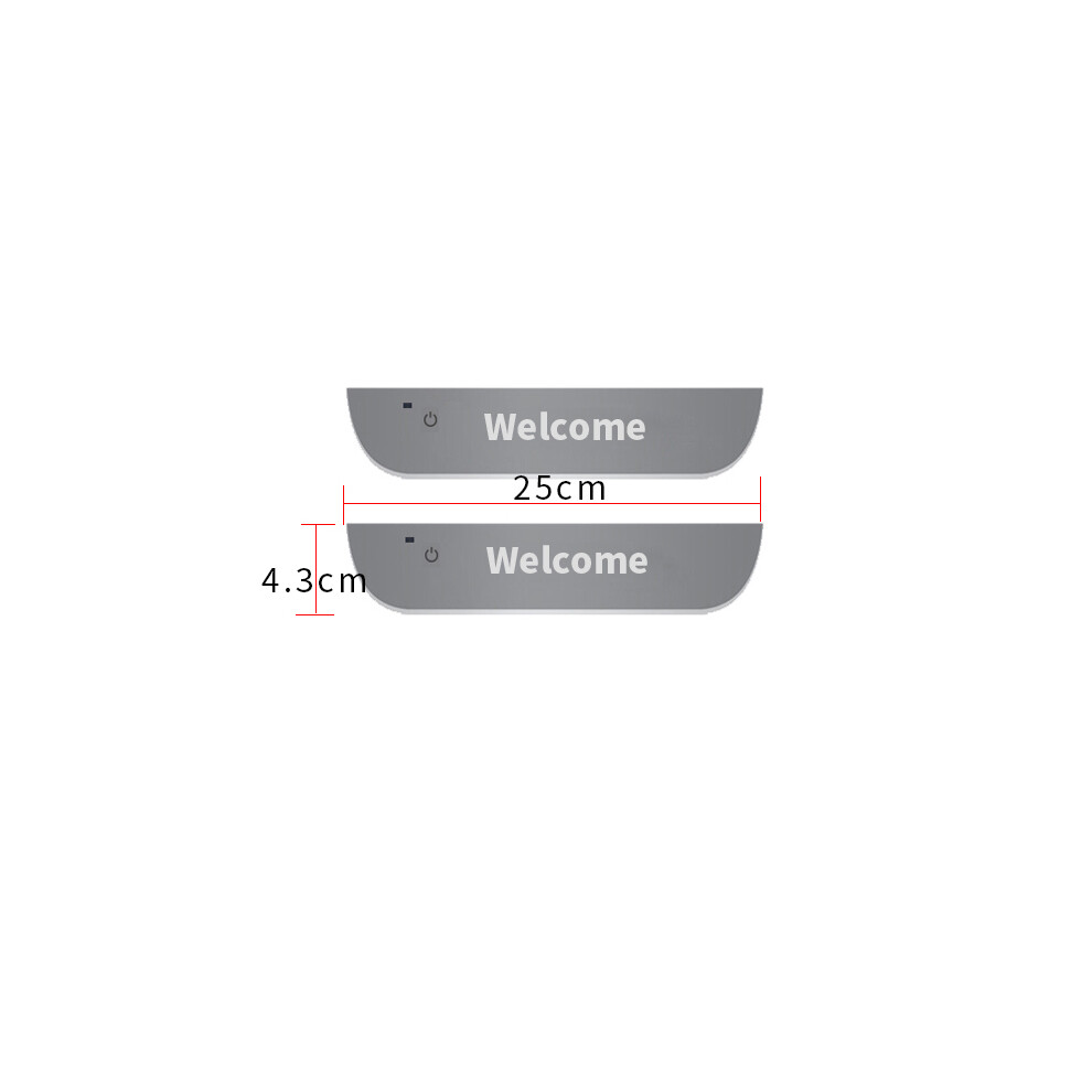 Maxpower (Customized, 2Pcs Rear Door) New Customized Dynamic Led Welcome Car Scuff Plate Pedal Threshold Door