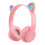 (POLENE) Wireless Bluetooth Headphones Cat Ear Gaming Headset LED Glow Light Helmets 1