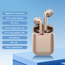 (J18 Mini Pink) Bluetooth 5.3 Earphones&Headphones Sports Wireless Ear Pods J18 TWS Ear