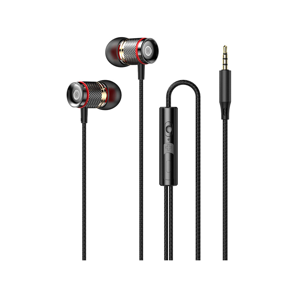 Maxpower (3.5 ) 9D Hifi Heavy Bass Earphone 3.5Mm Aux/Type-C Digital Chip 7.1 Surround Black