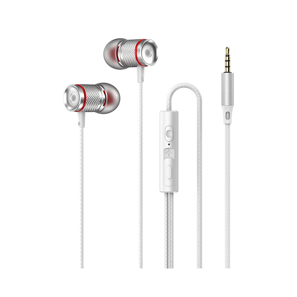 Maxpower (3.5 ) 9D Hifi Heavy Bass Earphone 3.5Mm Aux/Type-C Digital Chip 7.1 Surround White