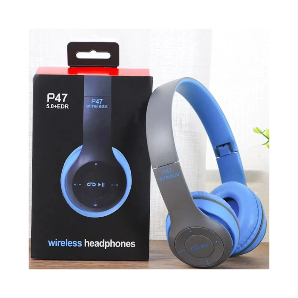 Maxpower (Blue) Tooth 5.0 P47 Tws Stereo Headphone Tooth Earphones Music Headset Blue