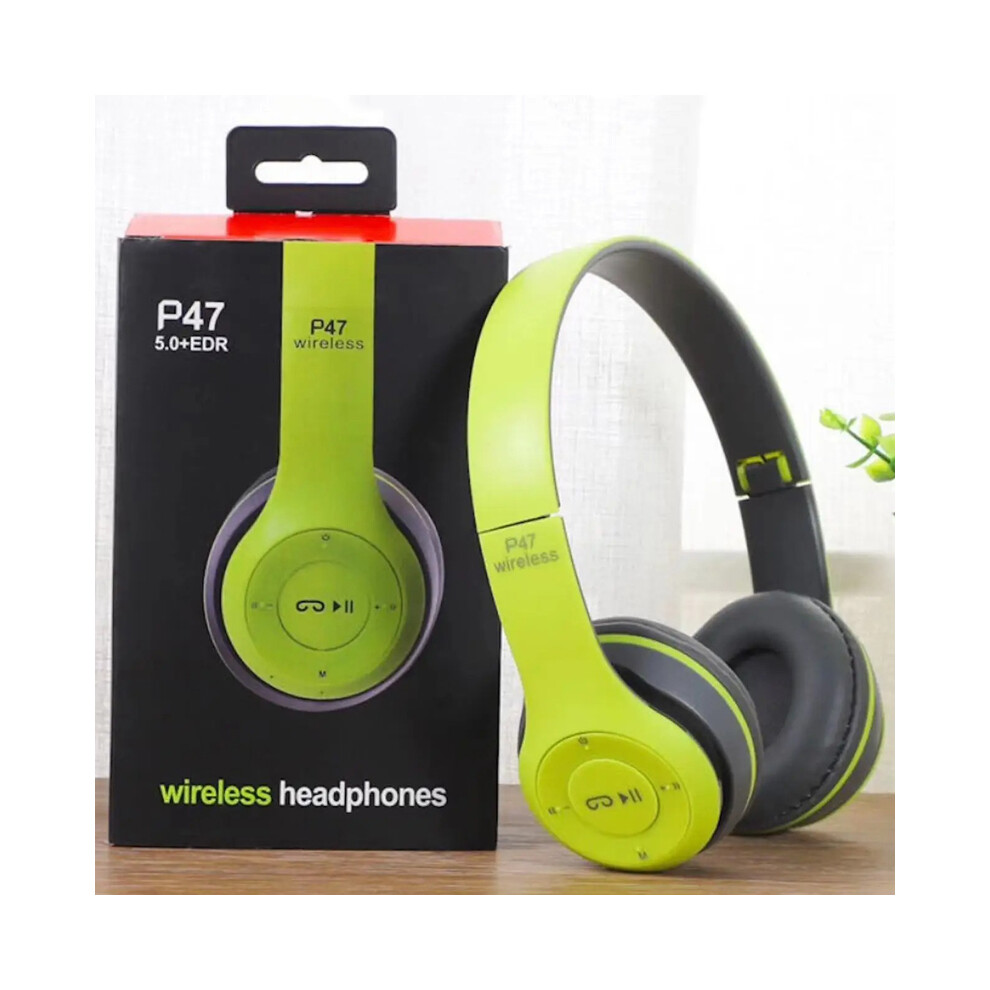 Maxpower (Green) Bluetooth 5.0 P47 Tws Stereo Headphone Bluetooth Earphones Music Headset Green