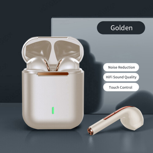 (Golden) Earbuds True Wireless Earphone Noise Cancelling Update Bluetooth 5.3 Headset
